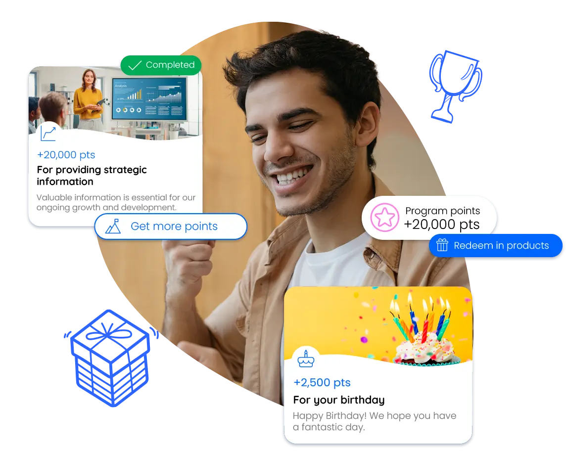 Corporate culture with an employee points programme